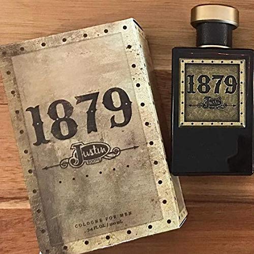 1879 Cologne - Official Justin Brands Fragrance - Natural and Authentic Perfume Spray for Men - Woody and Crisp Scent - Masculine Fragrance - 3.4 oz 100 ml