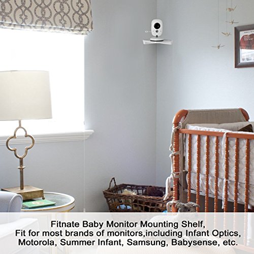 Baby Monitor Camera Corner Shelf No Drilling Wall Mount Security