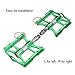 RockBros Advanved 4 Bearings Mountain Bike Pedals Platform Bicycle Flat Alloy Pedals 9/16