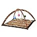 Cat Toy, PYRUS Cat Play Mat Activity Pet Kitten Padded Bed Cat Play Center with Hanging Toy Balls and Mice for Cats
