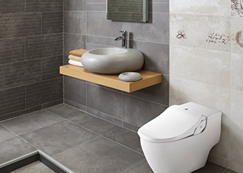 Bio Bidet Slim TWO Bidet Smart Toilet Seat in Elongated White with Stainless Steel Self-Cleaning Nozzle, Nightlight, Turbo Wash, Oscillating, and Fusion Warm Water Technology with Wireless Remote