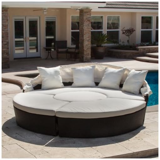 Christopher Knight Home 238170 Bellagio 4Piece Outdoor Daybed