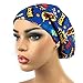 DK Scrub Hats Women’s Adjustable Bouffant Scrub Hat Ponytail Surgical Cap Comic Super Hero Words