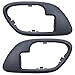 Brock Replacement Driver and Passenger Inside Inner Blue Door Handle Trim Bezels Compatible with Pickup Escalade Tahoe Suburban Yukon