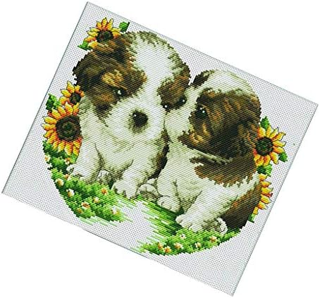 Amazon クロスステッチキット 刺繍キット 図案印刷 11ct 二つの犬 刺繍ツール付き 刺しゅうキット 通販 Amazon クロスステッチキット 刺繍キット 図案印刷 11ct 二つの犬 刺繍ツール付き 刺しゅうキット 通販