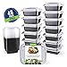 Teivio 40 Pack of 12OZ Small meal prep containers - Mini Food Snack Storage Bento Box Portion Control Trays - Freezer - Reusable, Washable, Microwavable Food Containers with Lids