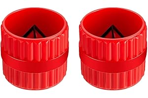 EDIONS Inner-Outer Reamer Pipe and Tube Deburring Tool, Tubing Chamfer Burr Remover for PVC PPR Copper Brass Aluminum Pipes (