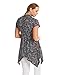 Made by Johnny MBJ Womens Print Short Sleeve Empire Line Side Panel Tunic XXL GREEN_PINK