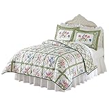 Summer Breeze Floral Reversible Quilt, Green, Full/Queen