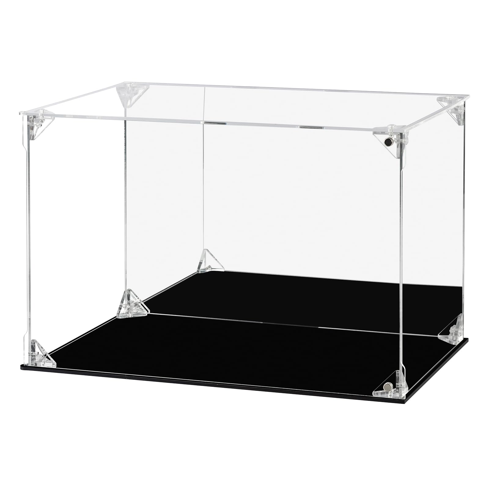 FHMIDIC Acrylic Display Case, Clear Action Figures Display Case with Mirrored Back, Dustproof Showcase Alternative Glass Display Case for Collectibles, Figures, Lego, Models, Toys (30x20x20cm) — image 1