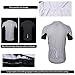 ARSUXEO Men's Short Sleeves Cycling Jersey Bicycle MTB Bike Shirt 636 Light Gray Size L