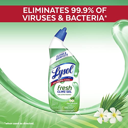 Lysol Toilet Bowl Cleaner Gel, For Cleaning and Disinfecting, Stain