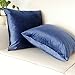 Artcest Set of 2, Cozy Solid Velvet Throw Pillow Case Decorative Couch Cushion Cover Soft Sofa Euro Sham with Zipper Hidden, 18