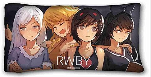 Custom ( Anime Rwby ) Custom Cotton &amp; Polyester Soft Rectangle Pillow Case Cover 20x36 inches (One Side) suitable for Full-bed PC-White-29574