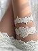 YuRong Flower Leaf Style Garter Set Wedding Garter Set Bridal Garter G08 (Ivory)