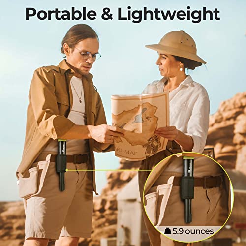 RM RICOMAX Metal Detectors Pinpointer, Lightweight & Portable, Waterproof Handheld Pinpointer, with Belt Holster Treasure Hunting Tool Accessories, Buzzer Vibration Metal Detectors for Gold Sliver