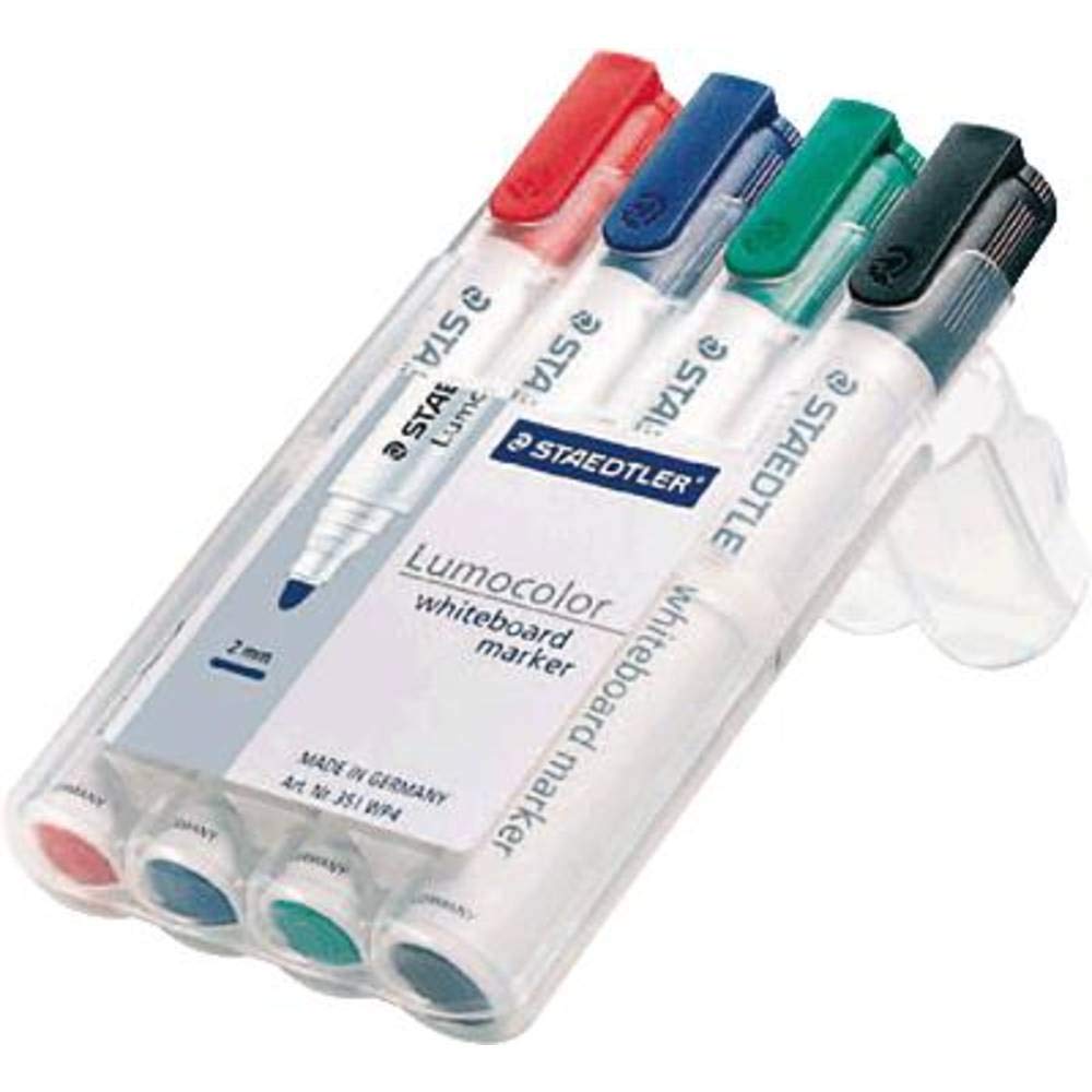 Staedtler 351WP4Lumocolor Whiteboard Marker Pack of 4