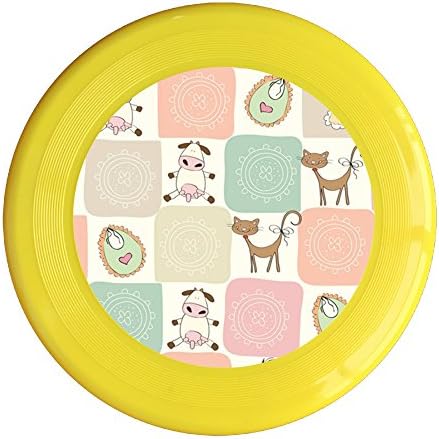 FJIAJDJk Dairy Animals Beautiful Cool Pet Frisbee Toy Frisbee