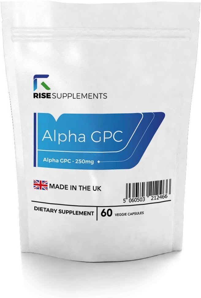 Alpha GPC 250mg Capsules | Improve Memory & Concentration | 60 Vegetarian Capsules | 1-2 Month Supply | Made in The UK in ISO Licensed Facilities | Money Back Guarantee