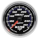 Auto Meter 6155 Cobalt Full Sweep Electrical Water Temperature Gauge