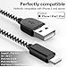 TNSO MFi Certified iPhone Charger Lightning Cable 5 Pack [3/3/6/6/10FT] Extra Long Nylon Braided USB Charging & Syncing Cord Compatible iPhone Xs/Max/XR/X/8/8Plus/7/7Plus/6S/6S Plus/SE/iPad/Light blue
