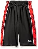 CB Sports Boys' Athletic Short, TM37-Lines/Spike Engine Red, 10/12