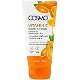 Vitamin C Facial Face Scrub For Unisex 150ml | 5.29 fl.oz, Deep Cleansing, Energizing & Brightens, Skin Care, Beauty, Black Head Remover, All Skin Type Orange, Expoliates To Reveal Radiant Skin