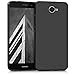 kwmobile TPU Silicone Case for Huawei Y7 (2017) - Soft Flexible Shock Absorbent Protective Phone Cover - Black Matte
