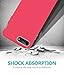 TOZO for iPhone 7 Plus / iPhone 8 Plus Case, ARMOR Series Football Pattern Texture Soft Touch Anti-Slip Grip [Shock Proof] Ultra Rugged Dual Layer Protect Case [Gray+Pink]