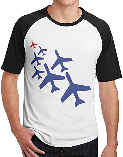 Aeroplane Boeing-747 7 Tshirts Short Sleeves Cotton Tee Crewneck For Men
