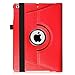 Fintie Rotating Case for iPad 6th / 5th Generation (2018/2017), iPad Air 2 / Air 1 (9.7 Inch) - 360 Degree Rotating Stand Cover Auto Sleep Wake, Red