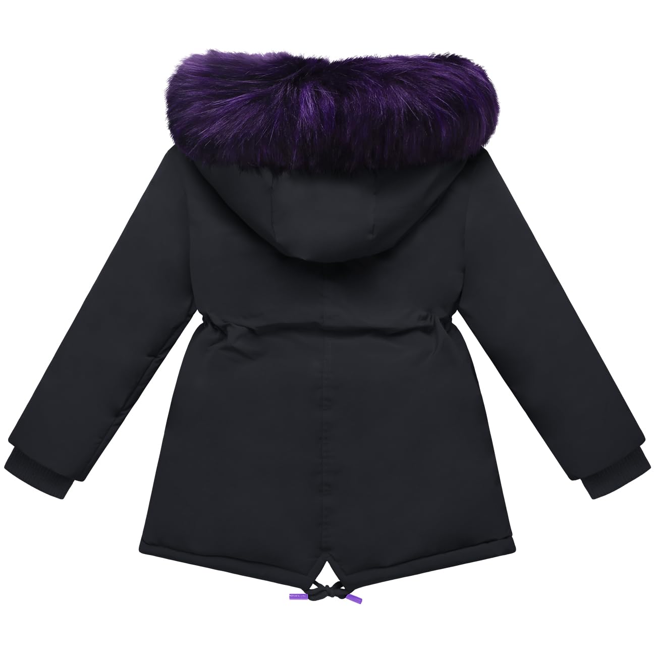 Podgina Girl Winter Coats Heavyweight Hooded Puffer Jacket Kid Parka Fleece Snow Outwear