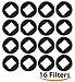 16 Foam Pre-Filters for Drinkwell 360 Water Bowl Fountains (Plastic Model Only)
