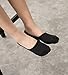 Mens No Show Socks Casual Black Low Cut 6 Pairs Thin Breathable Boat Shoe Liners