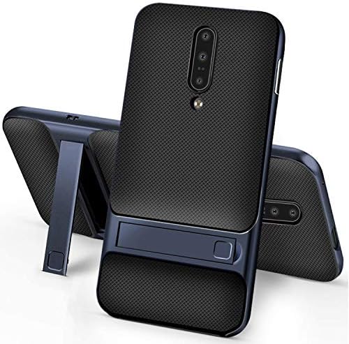 OnePlus 7 Pro Case,Setber Soft TPU Back Cover + Hard PC Bumper Dual Layer 2 in 1 with Kickstand for OnePlus 7 Pro Case -Navy