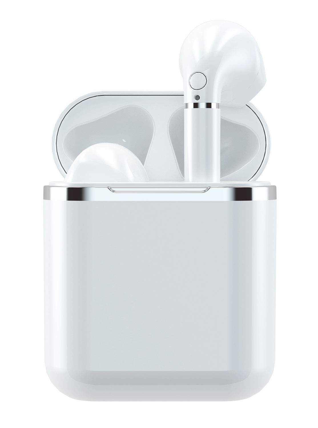 AV Link InFuse True Wiress Earphones Complete with Wireless Charging Dock, White