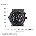 red line Men's 50037-BLK Specialist World Time Black Dial Black Silicone Watch