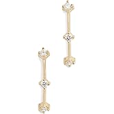 Zoe Chicco Women's 14k Gold Diamond Dash Arc Earrings