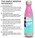 Simple Modern 17 Ounce Wave Water Bottle - Stainless Steel Double Wall Vacuum Insulated Reusable Leakproof Ombre: Sorbet