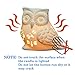 Ivenf Owl Shape Ceramic Tea Light Holder/Wax Melt Warmer, Aromatherapy Essential Oil Burner, Great Decoration for Living Room, Balcony, Patio, Porch & Garden