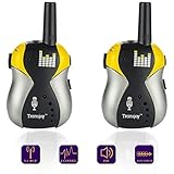 Toy Walkie Talkie for Kids 3 Mile Range 3 Channel Lightweight Handheld Two Way Radio Easy to Use for Children Outdoor Activities Top Rated Gifts Yellow by Xshop