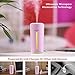 CLEEFUN Mini Humidifiers for Office Desk Kids Home Bedroom Hotel Cars Travel, 230ML, with LED Night Light, Quiet-Operation (Pink)