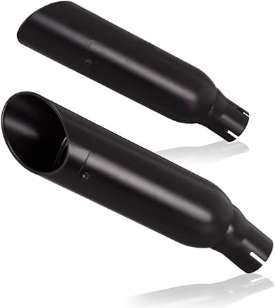 Amazon 2個 スズキ Suzuki 用 Hayabusa 隼 Gsx1300r 08 17 スリップオンマフラー エキゾーストパイプ ブラック スリップオン 車 バイク