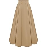 Scarlet Darkness Victorian Skirts for Women Renaissance High Waisted Long Skirt with Pockets