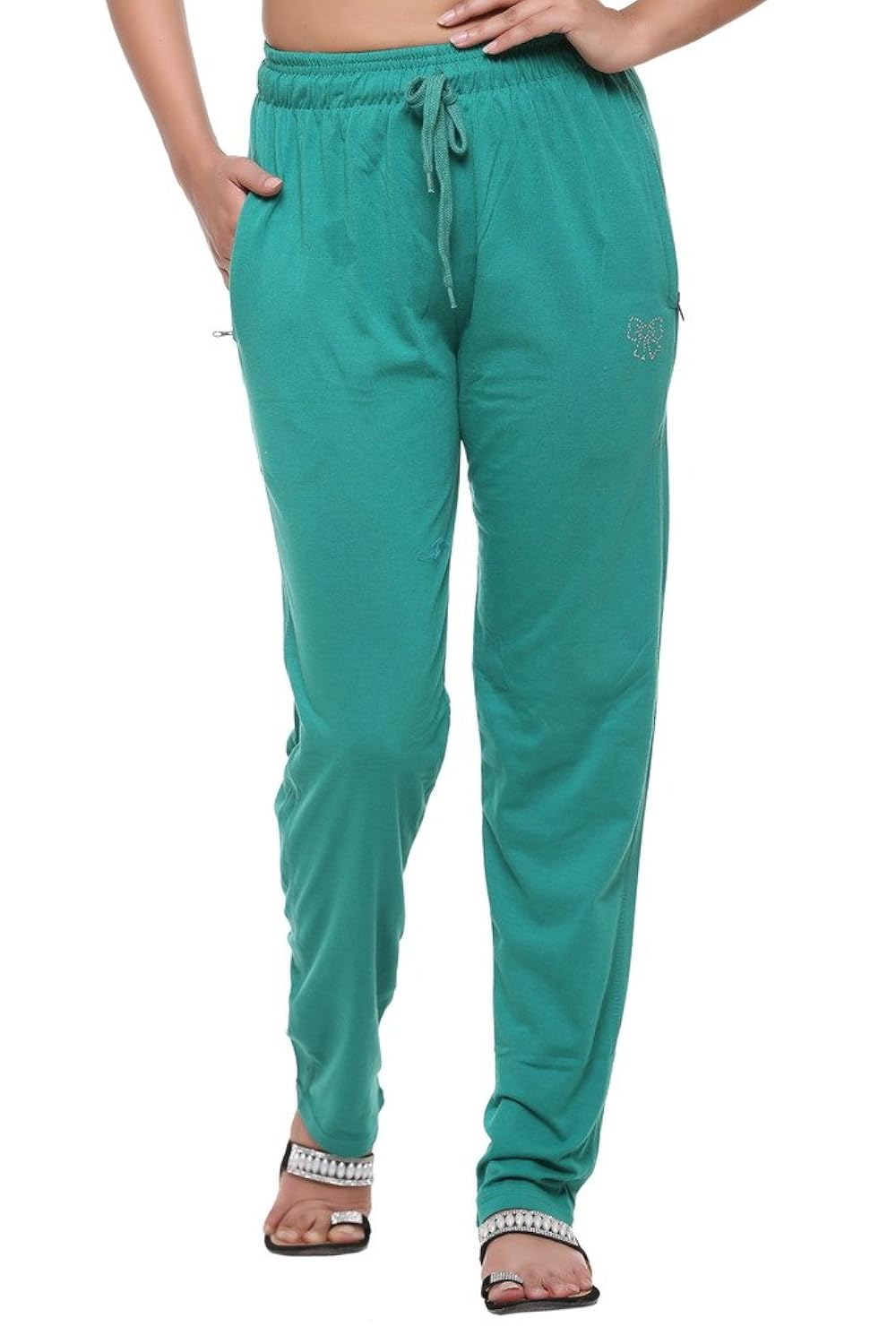 hardihood lower ladies/women's/girls comfortable cotton seagreen track pants pyjama ( l,xl, xxl sizes ) regular length