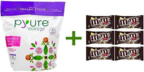 Pyure Brands, bakeable Stevia Blend, Powdered Sweetener, 10 oz (284 g)(3 PACK)M&amp;M MILK CHOCOLATE 6/1.69oz
