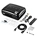 Projector, LESHP Video Projector 1080P HD Home Theater Movie Projectors 3200 Luminous Efficiency Backyard Outdoor LCD Support Laptop Xbox VGA USB Speaker HDMI for Computer TV Laptop Gaming SD