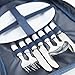 VonShef 2 Person Blue 2 in 1 Picnic Backpack Hamper & Stool with Cooler Bag & Tableware - Complete with Stand Alone Stool