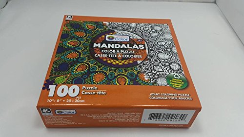Mandala Color/Puzzle 100p Size Ea Mandala Color A Puzzle 100pc Asst