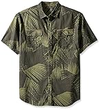 Sean John Men's Big and Tall Short Sleeve Printed Linen Shirt